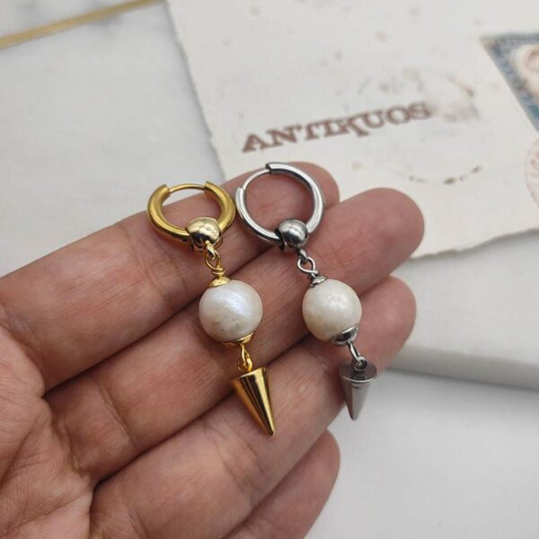 pearl earring,keshi pearl earring