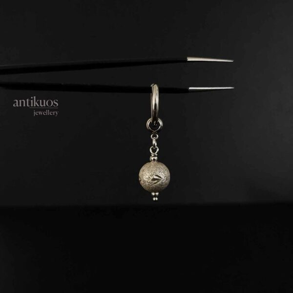 sphere charm earring