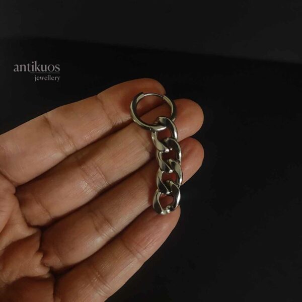 cuban chain earring