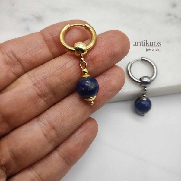 lapis lazuli earring