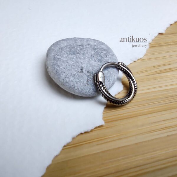 Roller coaster hoop earring