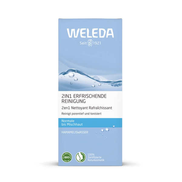 Weleda 2 Σε 1 Γαλάκτωμα Καθαρισμού & Τονωτική Λοσίον με Εκχύλισμα Αμαμελίδας 100ml
