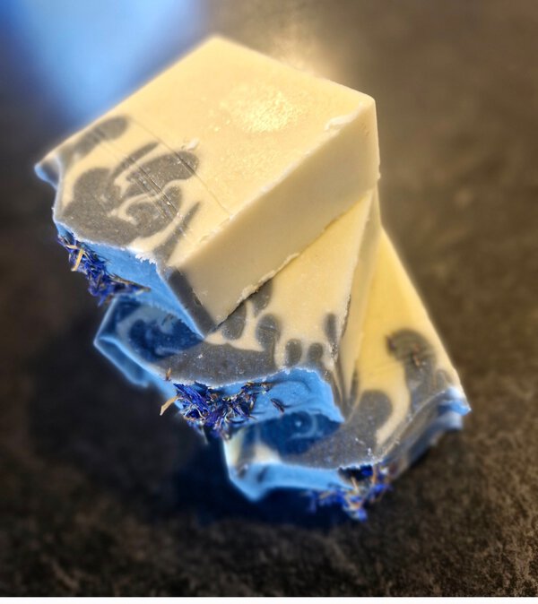 Tallow Soap - Patchouli Blue, handmade in New Zealand by Fatglow
