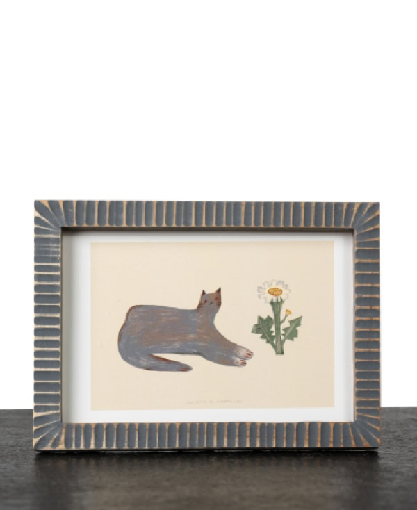 Handcrafted wooden frame with a textured grey finish with glass pane from Mulberry Home India