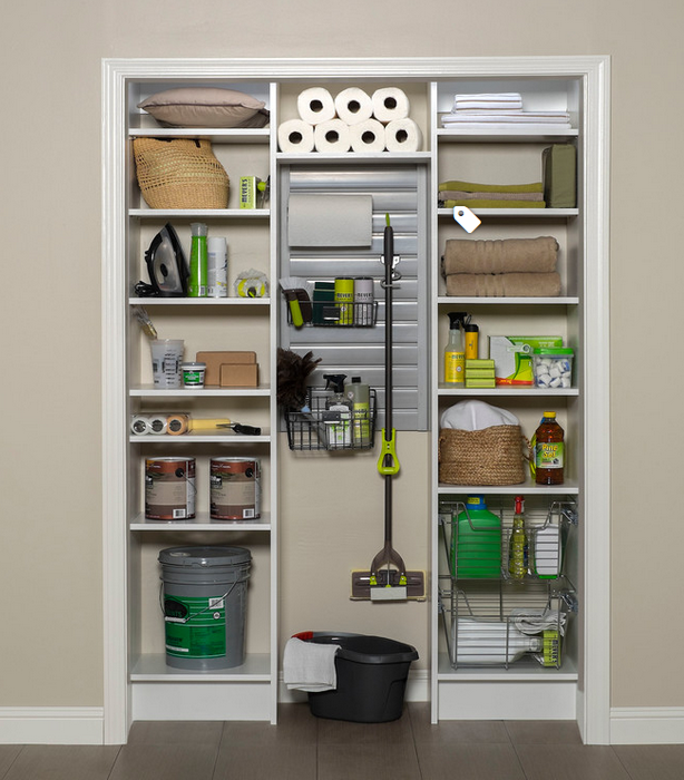 Broom and Utility Closet Storage Ideas and Organization Hacks