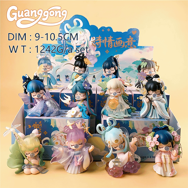 Factory wholesale Nanci-idyllic Trendy Handheld Blind Box Pop mart Macaroon Trendy blind box