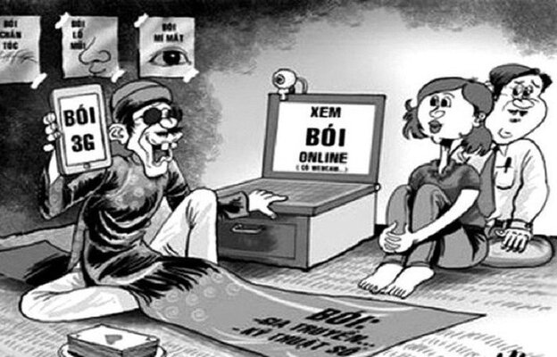 Mê tín dị đoan thường được thể hiện dưới những hình thức nào?