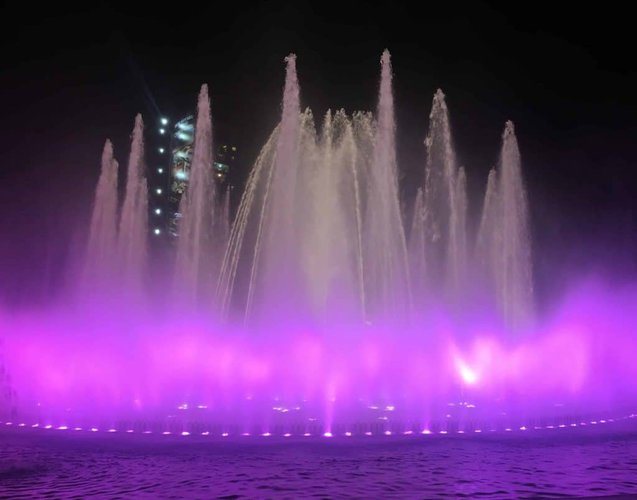 the Magic water circuit in Lima is just spectacular