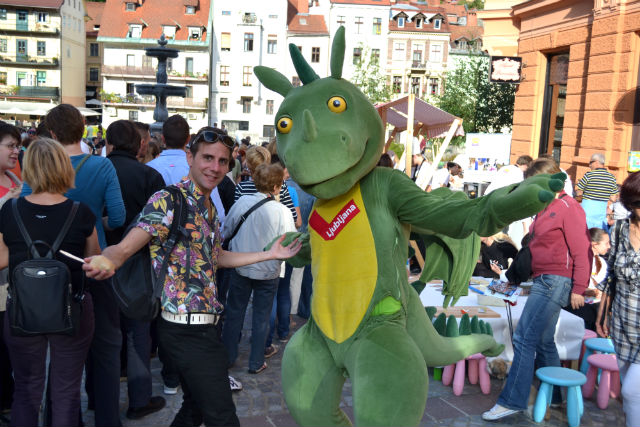 Exploring Real Dragon Tales, the Legend of Ljubljana's Dragon 5 What you don't see is me sucker punch this guy, and then found my own Slovenian city, called Duncanopolis. It's gonna be big!