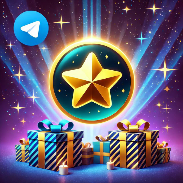 Логотип телеграмм бота - Играй и зарабатывай звёзды telegram - игровые боты