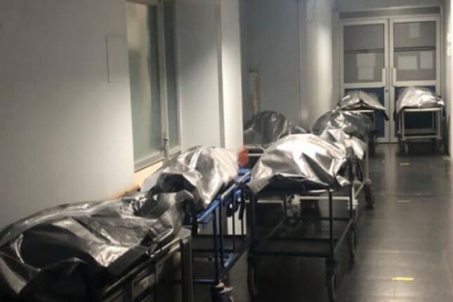 colapso en morgue