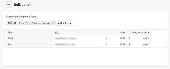 compare at price shopify bulk editor