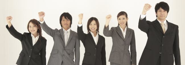 画像:ガッツポーズ