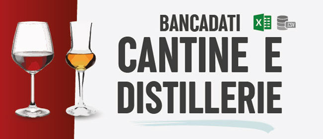 Contatti email indirizzi aziende settore vino, cantine, distillerie Banchedati CSV Excel