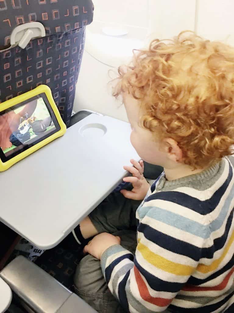 Liam or Santiago with his kindle
