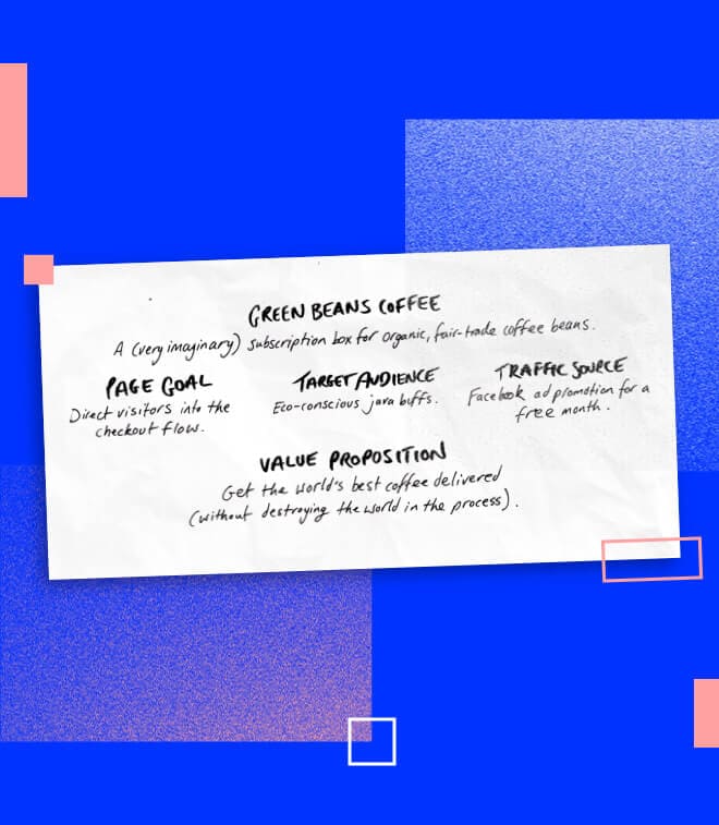 Mobile version of Value proposition example on a landing page