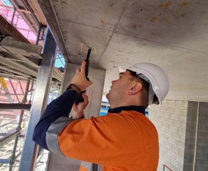 Structural engineer conducting concrete testing - SureScan - Brisbane & Adelaide