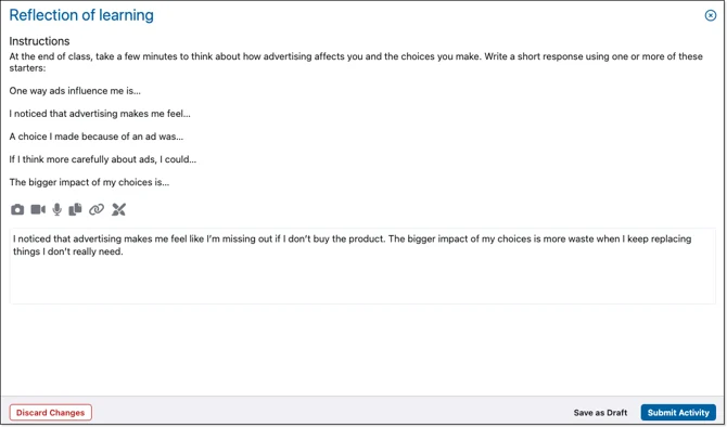 Edsby student activity