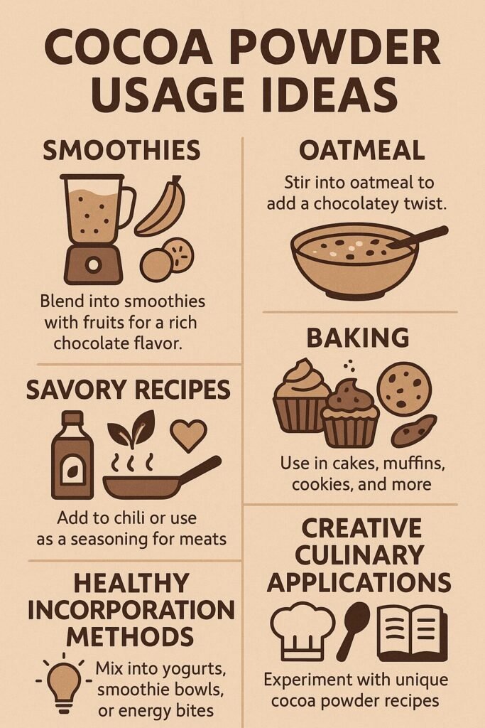 Creative ways to use cocoa powder for health goals