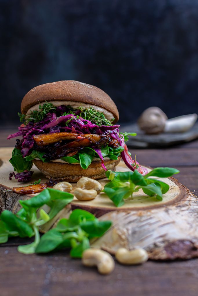 Veggie Burger Felix`Kochbook Foodfotografie aus Münster Portfolio