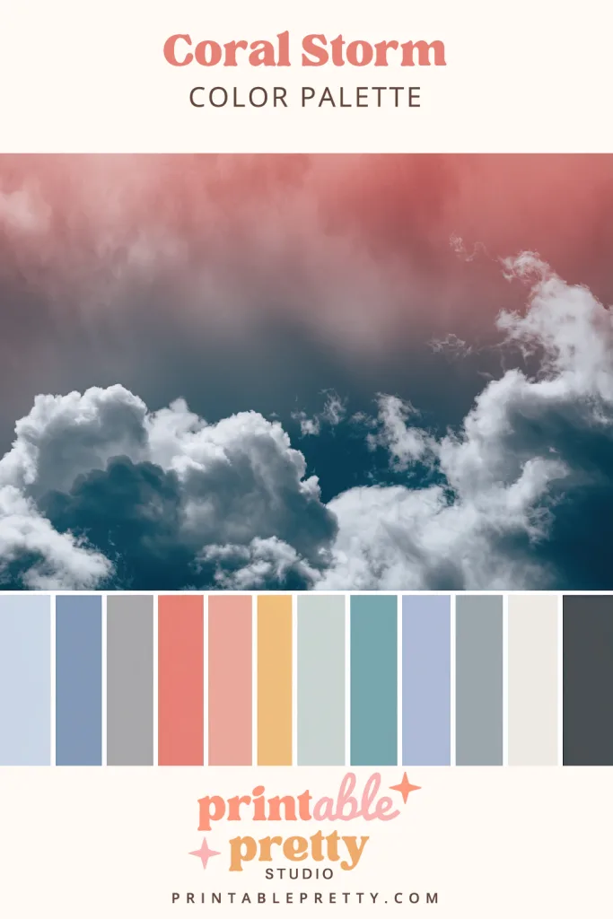 Magic Of Color Palettes - Coral Storm Color Palette