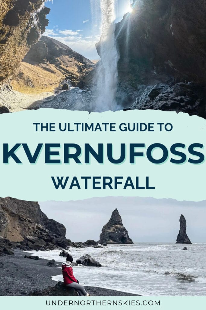 Kvernufoss waterfall in Iceland