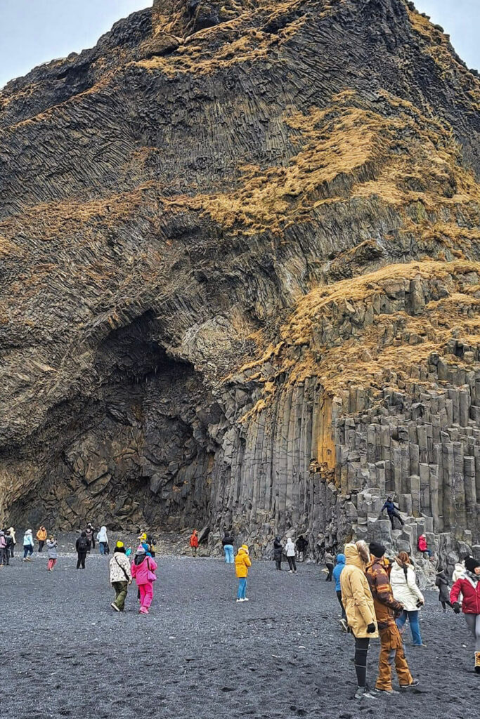 The beach was much more crowded when we visited in March