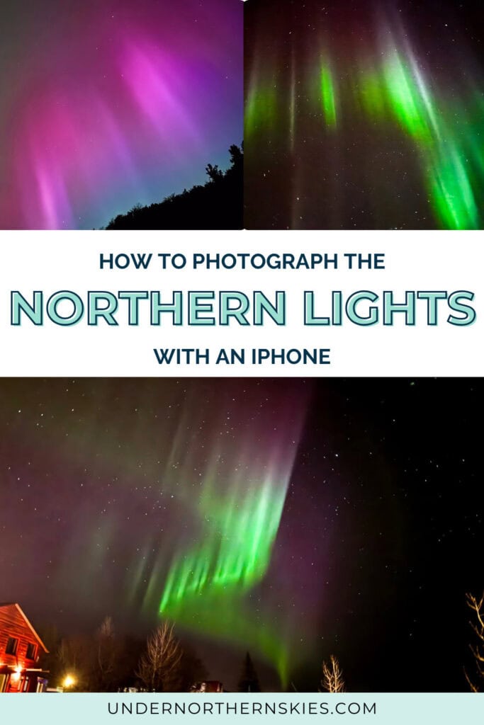 Northern Lights Photography - header image - how to photograph the northern lights with an iPhone