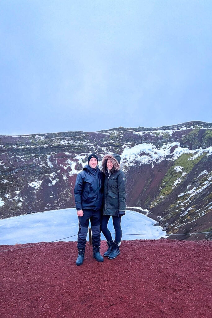 Very soggy scenery during our first trip to the Golden Circle in December