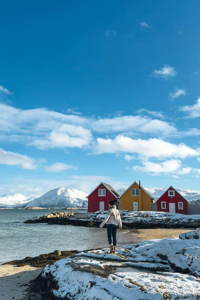 The beautiful houses on Sommaroy in Northern Norway