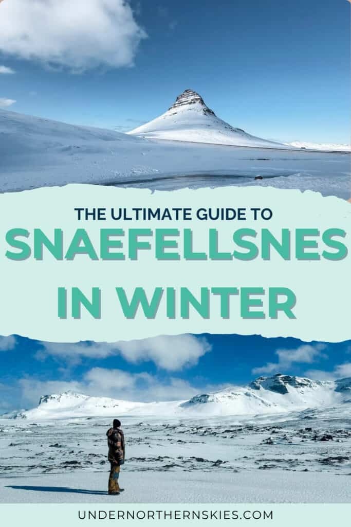 Snaefellsnes in winter - pin