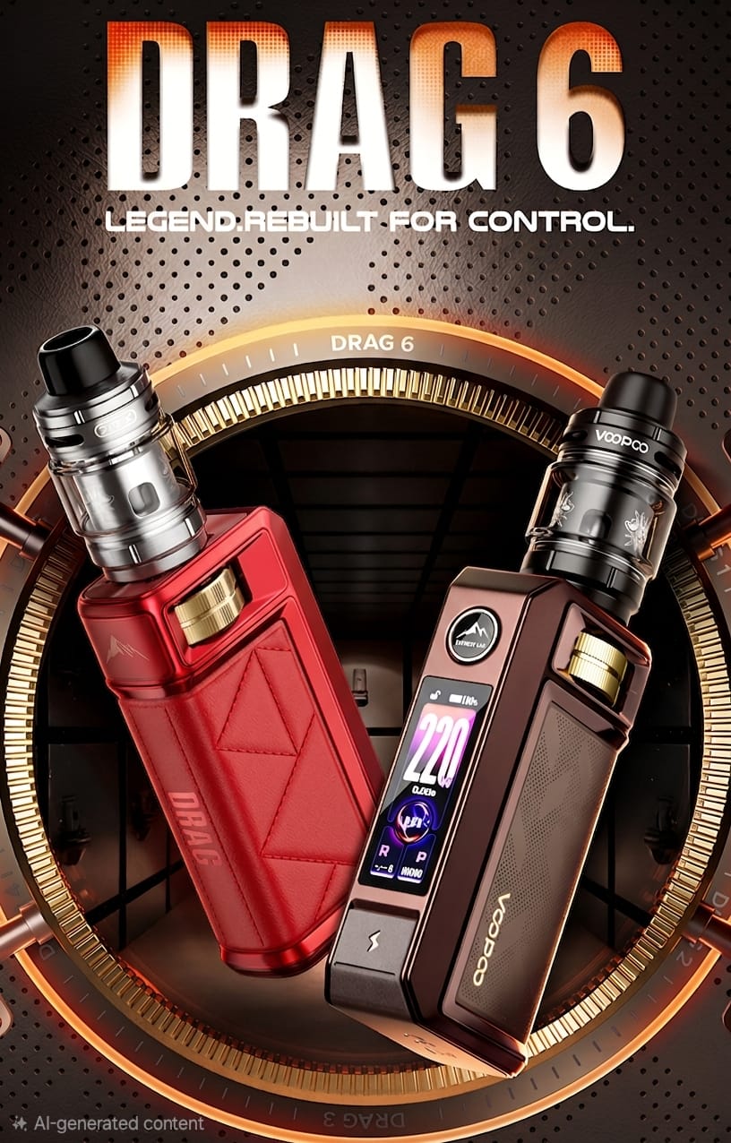 Voopoo drag 6 vape kit 220w 4400mAh Voopoo Drag 6 Vape Kit 220w