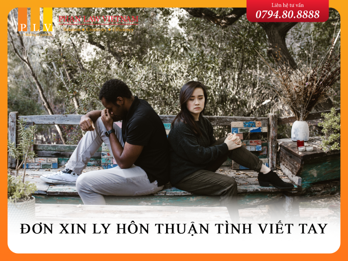 Mẫu đơn xin ly hôn thuận tình viết tay