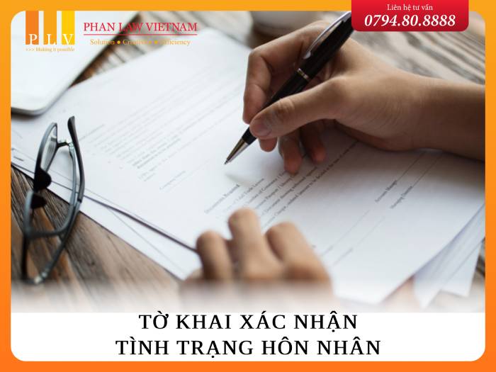 Mẫu tờ khai xác nhận tình trạng hôn nhân hiện nay