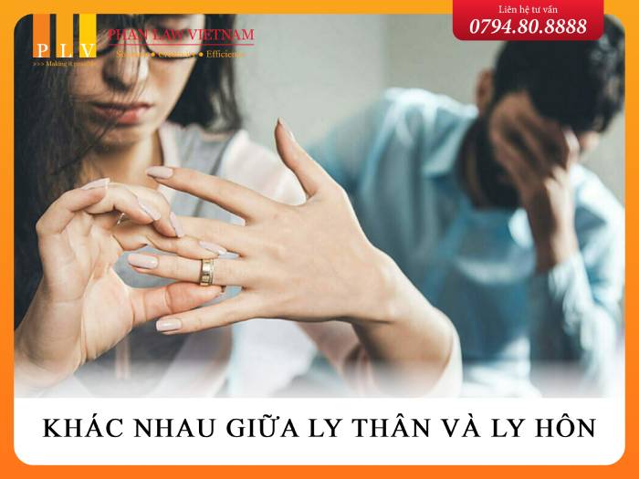 Ly thân và ly hôn có gì giống và khác nhau?