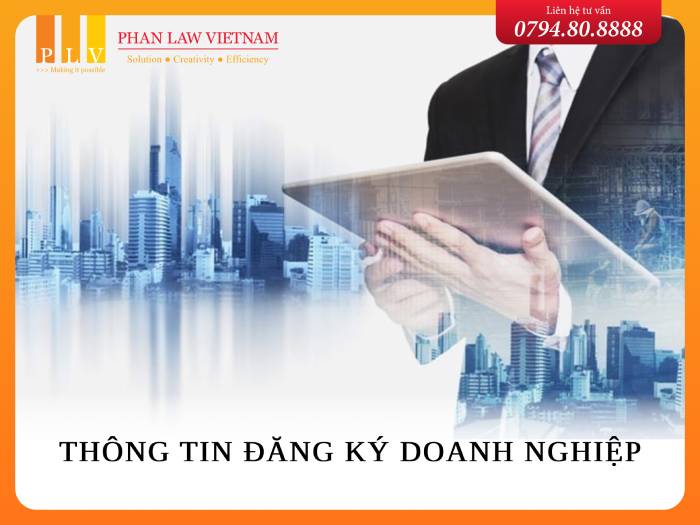 Thông tin đăng ký doanh nghiệp theo quy định