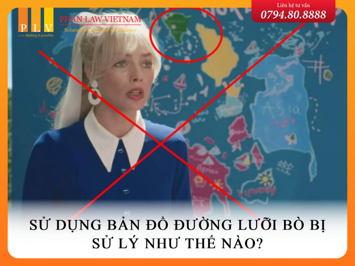 Sử dụng, phổ biến bản đồ đường lưỡi bò bị phạt như thế nào?
