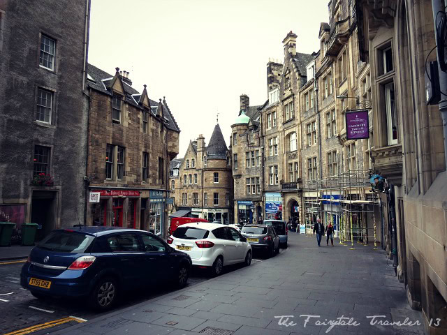 My First UK Driving Experience 3 A side street off the Royal Mile. I love how it winds down and around. It's dreamy.