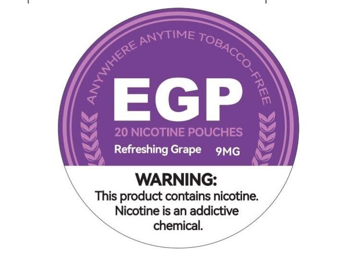 EGP Nicotine Pouches Refreshing Grape 9mg
