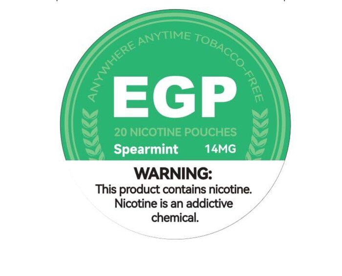 EGP Nicotine Pouches Spearmint 14mg