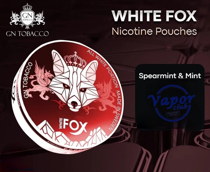 White Fox Nicotine Pouches Spearmint & Mint