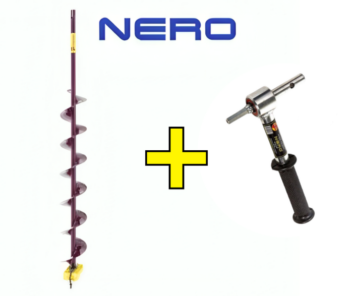 adds (14) Jääpuur NERO Akutrellile + Laagritega Adapter - Pilt 1
