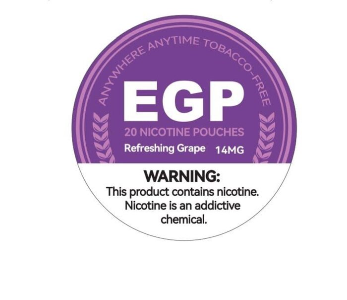 EGP Nicotine Pouches Refreshing Grape 14mg