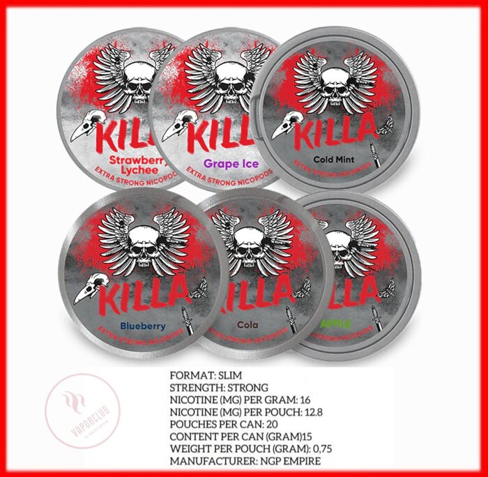 Nicotine Pouches by Killa