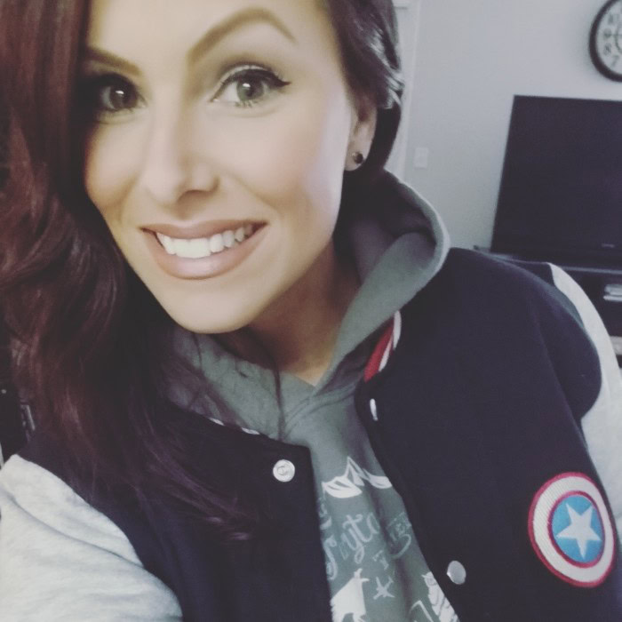 Christa Thompson, The Fairytale Traveler, Disney Mom, Blogger, Captain America, Varsity Jacket