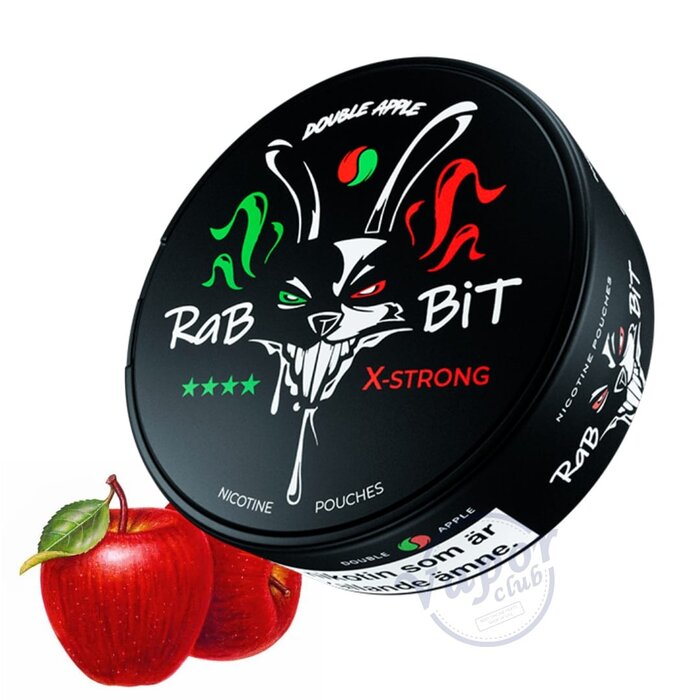 Rabbit Nicotine Pouches Double Apple 50mg