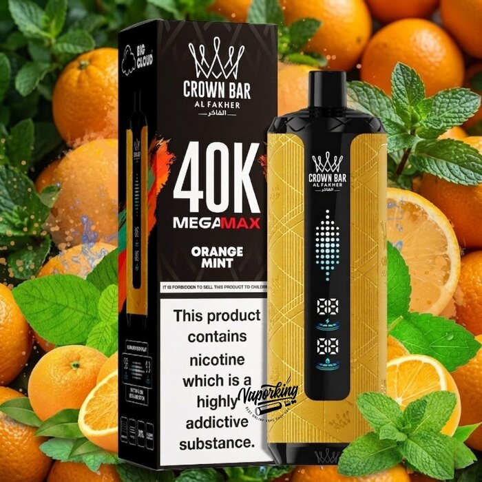 Al Fakher Mega Max 40000 Puffs- Orange Mint