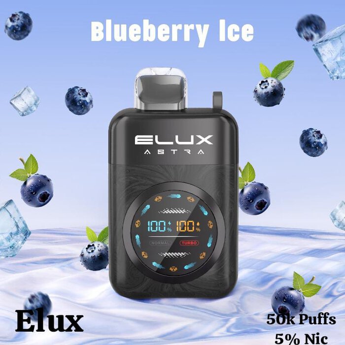 Elux Astra 50000 Puffs 50mg Disposable Vape Blueberry Ice