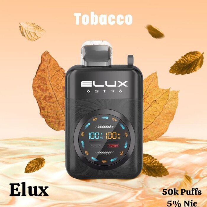 Elux Astra 50000 Puffs 50mg Disposable Vape Tobacco
