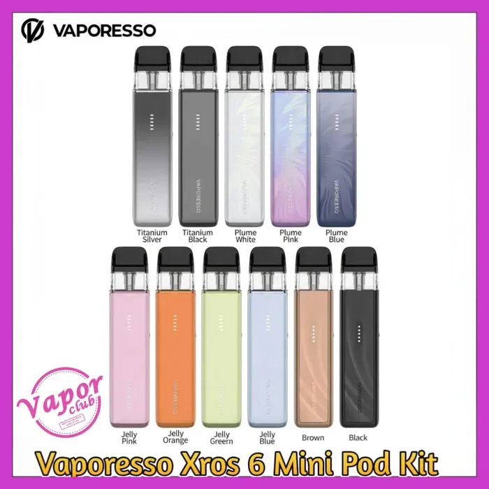 Premium Vaporesso Xros 6 Mini Vape Kit 1600mAh 30W-1 Vaporesso Xros 6 Mini Vape Kit 1600mAh 30W